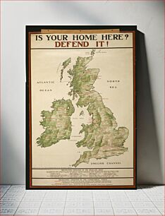 Πίνακας, Is your home here? Defend it! printed by Roberts & Leete Ltd. London