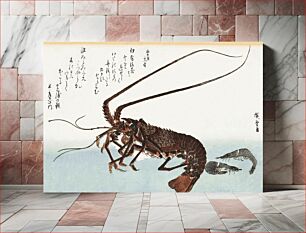 Πίνακας, Ise-ebi and Shiba-ebi (1830) the series Uozukushi by Utagawa Hiroshige