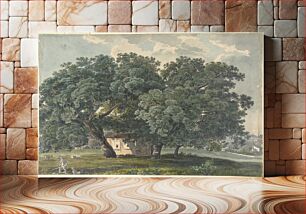 Πίνακας, Italian Landscape with Trees (recto)