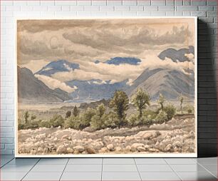 Πίνακας, Italian mountain landscape in cloudy weather by P. C. Skovgaard