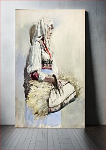 Πίνακας, Italian Peasant Woman by Giuseppe Signorini