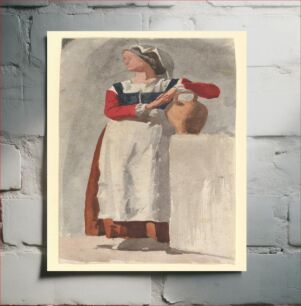 Πίνακας, Italian Woman, attributed to Edgar Degas