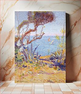 Πίνακας, Italy- The Mediterranean (1932) vintage painting by William de Leftwich Dodge