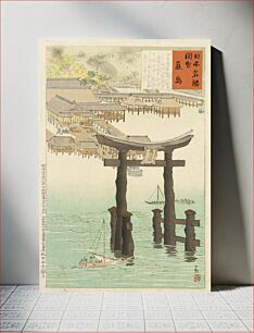 Πίνακας, Itsukushima Shrine by Kobayashi Kiyochika