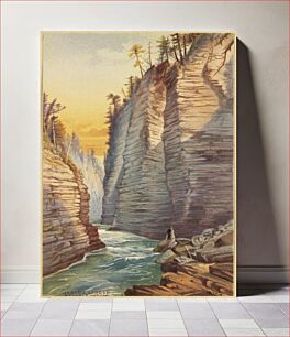 Πίνακας, Jacob's Ladder, Au-sable Chasm by Robert D. Wilkie