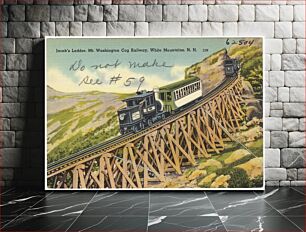Πίνακας, Jacob's Ladder, Mt. Washington Cog Railway, White Mountains, N.H
