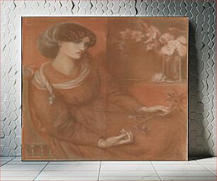 Πίνακας, Jane Morris: Study for "Mariana" by Dante Gabriel Rossetti