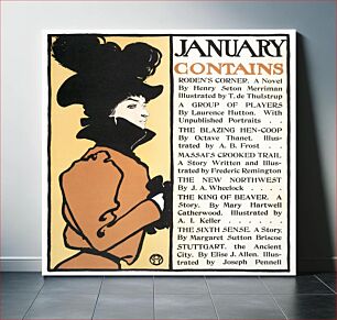 Πίνακας, January Poster (1898) by Edward Penfield