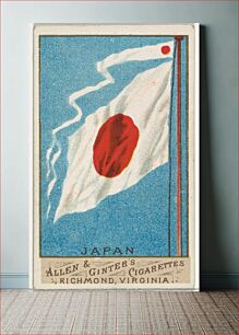 Πίνακας, Japan, from Flags of All Nations, Series 1 (N9) for Allen & Ginter Cigarettes Brands