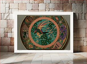 Πίνακας, Japanese bird plate design from section VII plate XI. by G.A. Audsley-Japanese illustration