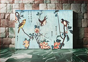 Πίνακας, Japanese birds and flowers (1833) vintage woodblock prints by Utagawa Hiroshige