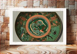 Πίνακας, Japanese dragon plate design from section VII plate X. by G.A. Audsley-Japanese illustration