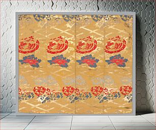 Πίνακας, Japanese gold pattern fabric in high resolution during the late 1800s–early 1900s