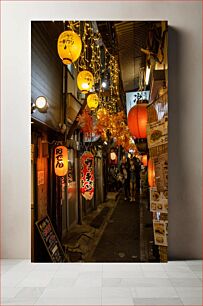 Πίνακας, Japanese Night Market in Autumn Ιαπωνική νυχτερινή αγορά το φθινόπωρο