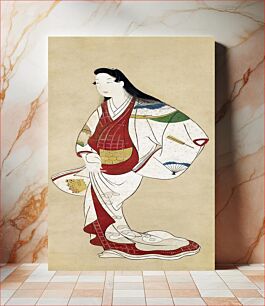 Πίνακας, Japanese woman (1660-1670) vintage painting