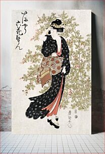 Πίνακας, Japanese woman (1769-1825) vintage woodcut prints by Utagawa Toyokuni