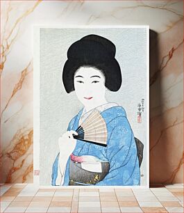 Πίνακας, Japanese woman (1929) vintage woodblock print by Yamanaka Kodō