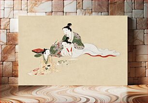 Πίνακας, Japanese women (17th century) vintage painting