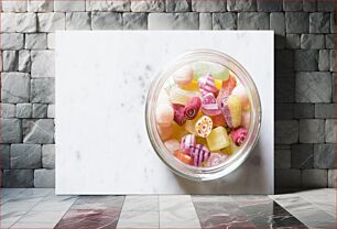 Πίνακας, Jar of Colorful Candies Βάζο με πολύχρωμες καραμέλες