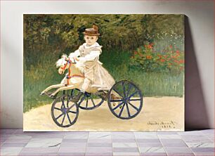 Πίνακας, Jean Monet on His Hobby Horse (1872) by Claude Monet