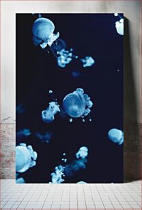 Πίνακας, Jellyfish in the Deep Blue Sea Μέδουσες στη Βαθύ Γαλάζια Θάλασσα
