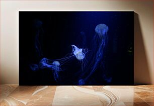 Πίνακας, Jellyfish in the Deep Sea Μέδουσες στη βαθιά θάλασσα