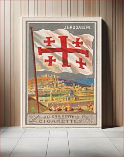 Πίνακας, Jerusalem, from the City Flags series (N6) for Allen & Ginter Cigarettes Brands