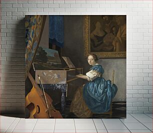 Πίνακας, Johannes Vermeer’s Young Woman Seated at a Virginal (ca. 1670–1672)