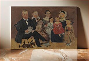 Πίνακας, John J. Wagner Family Portrait (ca. 1940) by Archie Thompson