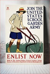 Πίνακας, Join the United States school garden army–Enlist now (1918) by Edward Penfield