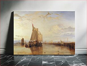 Πίνακας, Joseph Mallord William Turner - Dort or Dordrecht- The Dort Packet-Boat from Rotterdam Becalmed