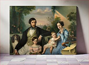 Πίνακας, Jožef Tominc - Pietro Stanislao Parisi z družino