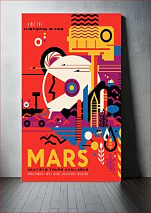 Πίνακας, JPL Visions of the Future, Mars (2018) illustrated by Jet Propulsion Laboratory (JPL) / NASA