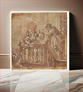 Πίνακας, Judith displays the severed head of Holofernes to the people by Augustin Braun