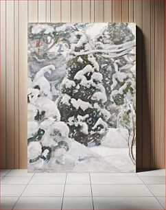 Πίνακας, Juniper tree in snow (1917) by Pekka Halonen
