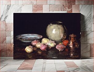 Πίνακας, Just Onions (Onions; Still Life) by William Merritt Chase