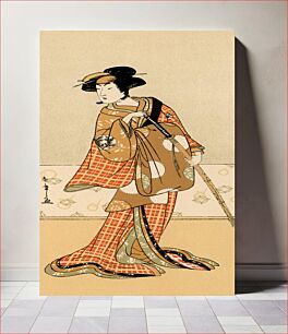Πίνακας, Kabuki actors, Japanese man painting by G.A. Audsley-Japanese illustration