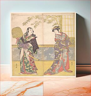 Πίνακας, Kabuki Actors Sawamura Sōjūrō III and Sanogawa Ichimatsu III in "A Courtesan’s Mirror for the Eastern Provinces" (Keisei Azuma kagami)