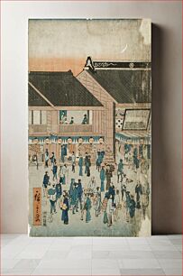 Πίνακας, Kabuki Theatre Kawarazakiza by Utagawa Hiroshige