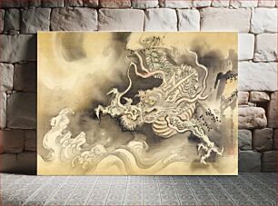 Πίνακας, Kano Yasunobu - Descending Dragon - Arthur M. Sackler Museum