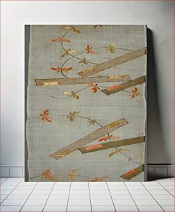 Πίνακας, Katabira (Kimono) Fragment with Aquatic Plant and Deconstructed Raft