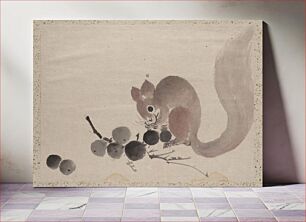 Πίνακας, Katsushika hokusai's squirrel