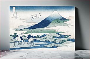 Πίνακας, Katsushika Hokusai's Umezawa Manor in Sagami Province (1830–1833) vintage woodblock print