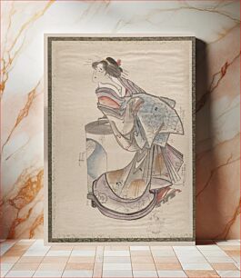 Πίνακας, Katsushika Hokusai’s Japanese woman. Album of Sketches (1760–1849) painting