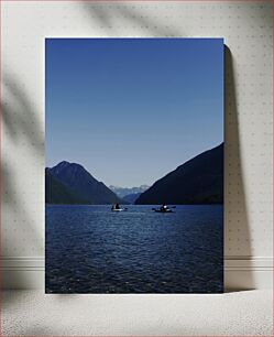 Πίνακας, Kayaking on a Serene Lake Καγιάκ σε μια γαλήνια λίμνη