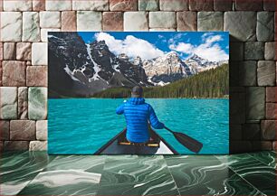 Πίνακας, Kayaking on Turquoise Lake Καγιάκ στη λίμνη Τυρκουάζ