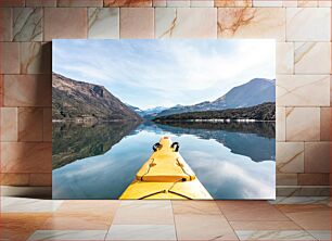 Πίνακας, Kayaking through Serene Mountains Καγιάκ στα Γαλήνια Όρη