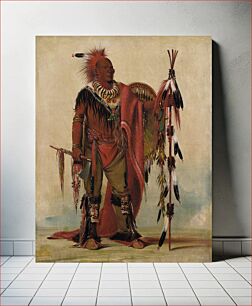Πίνακας, Kee-o-kúk, The Watchful Fox, Chief of the Tribe (1835) by George Catlin