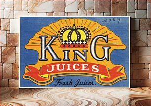 Πίνακας, King Juices, "Fresh Juices"