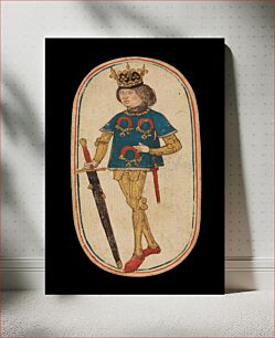 Πίνακας, King of Collars, from The Cloisters Playing Cards, South Netherlandish